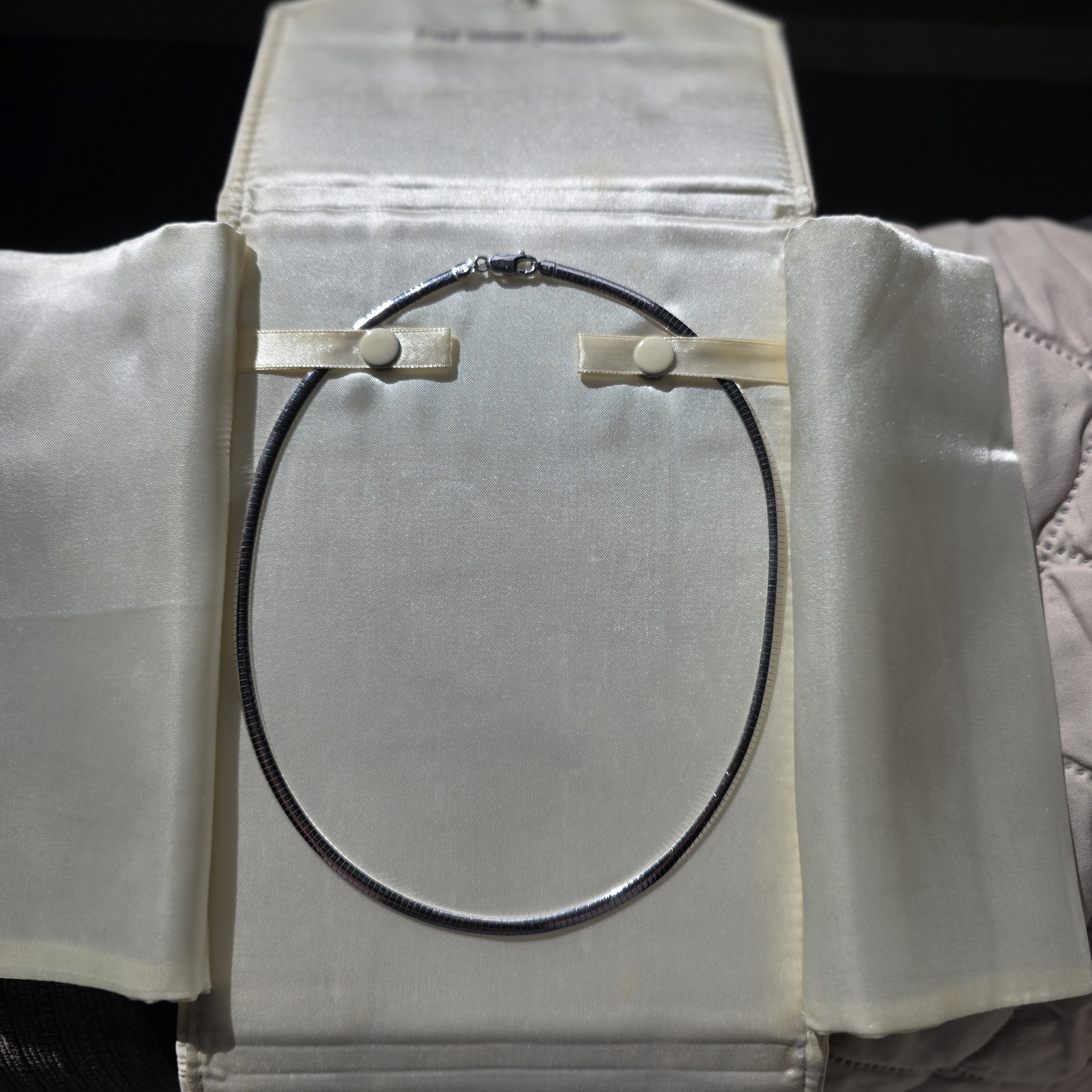 Sleek Silver Necklace For Women